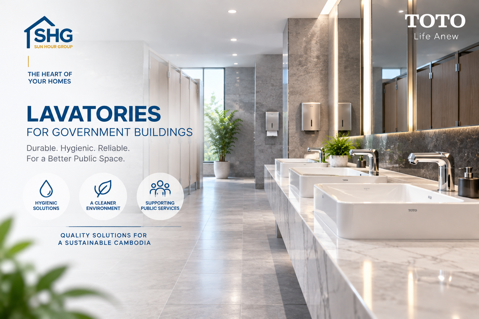 Lavatories for Government Buildings in Cambodia