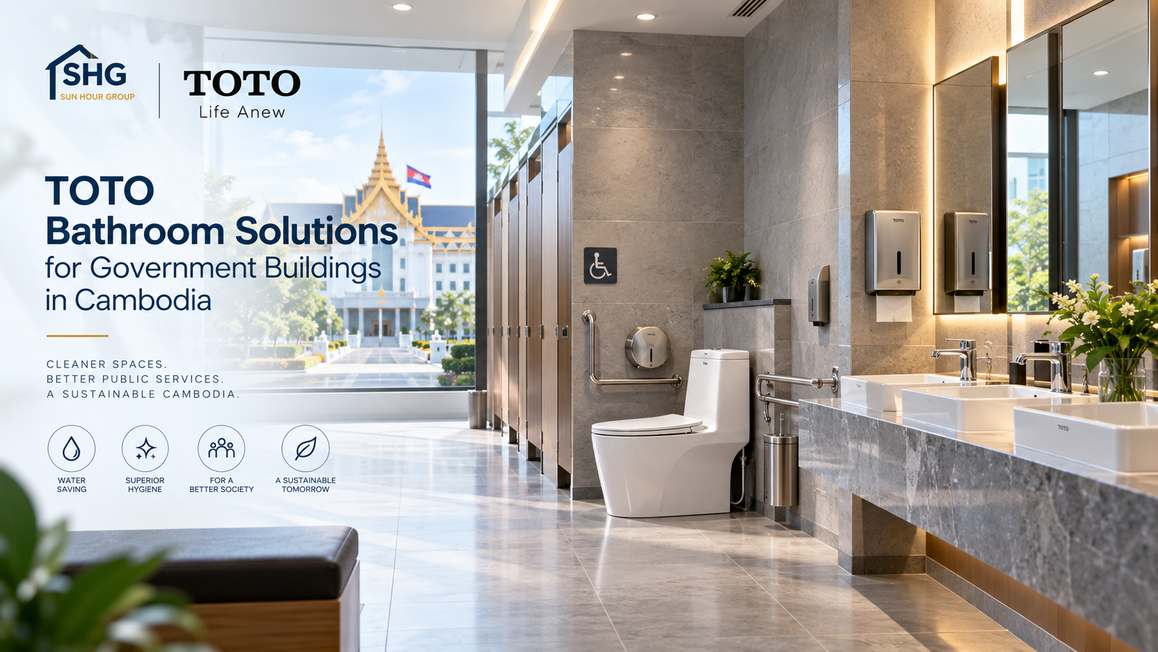 TOTO Bathroom Solutions for Government Buildings in Cambodia